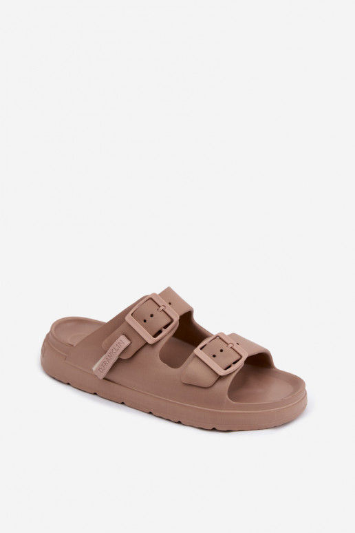 Pantofole leggere Pantofole da donna con fibbie D.Franklin DFSH413004 beige