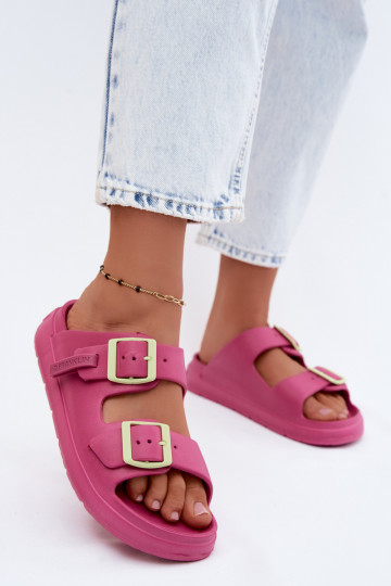 Pantofole leggere da donna con fibbie D.Franklin DFSH413005 rosa 2