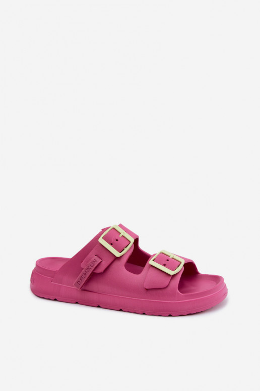 Pantofole leggere da donna con fibbie D.Franklin DFSH413005 rosa