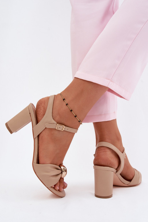 Sandali da donnaImitacji Skóry con i tacchi beige Spella