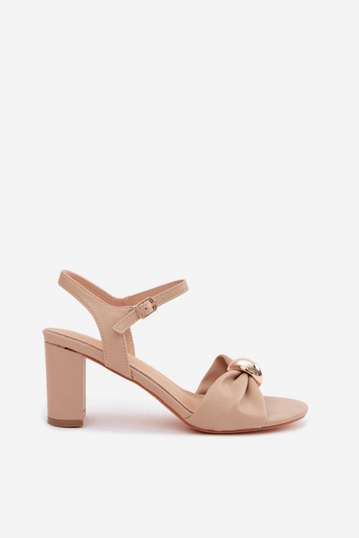 Sandali da donnaImitacji Skóry con i tacchi beige Spella