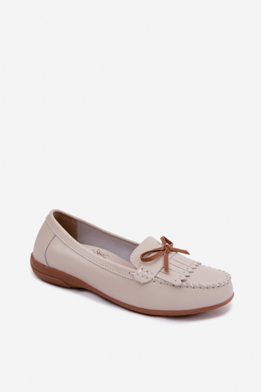 mocassini da donnaAbilitatoturalnej Skóry beige Vantae
