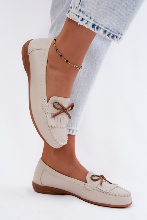 mocassini da donnaAbilitatoturalnej Skóry beige Vantae