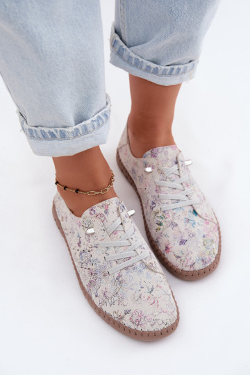 Scarpe con motivo e elementi traforati in suede sintetico Flaria 2