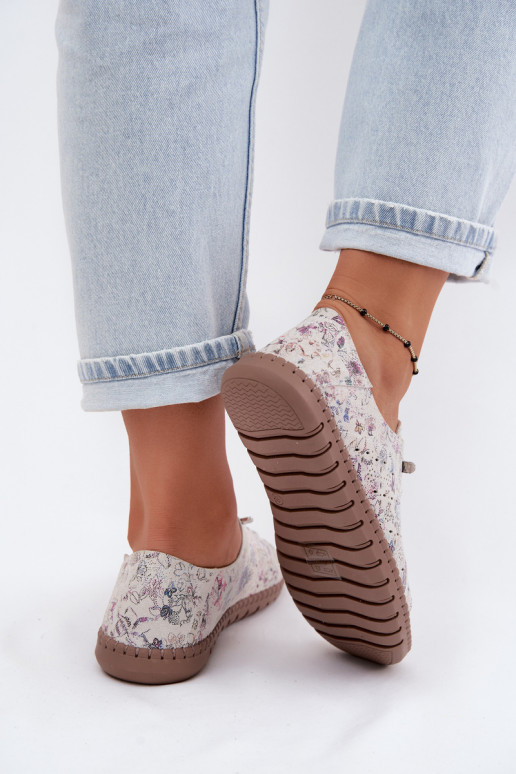 con elementi traforati Elegantellato scarpeAbilitatoturalnego dalla pelle scamosciatau Colori differenti Flaria