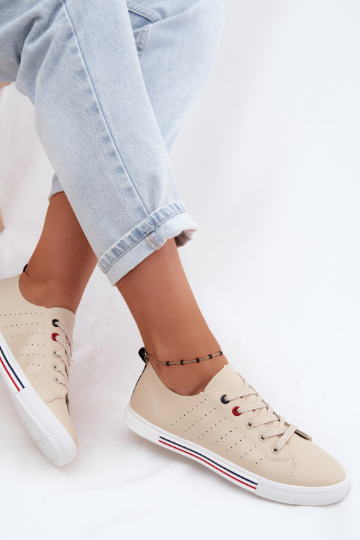 scarpe casual Scarpe da ginnastica FemminileImitacji Skóry beige Tulum