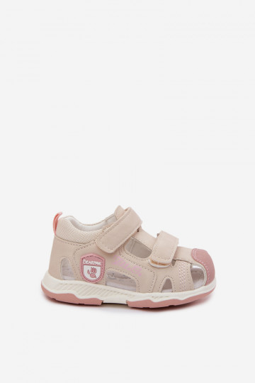 sandali per bambini con chiusure adesive beige Ambera 2