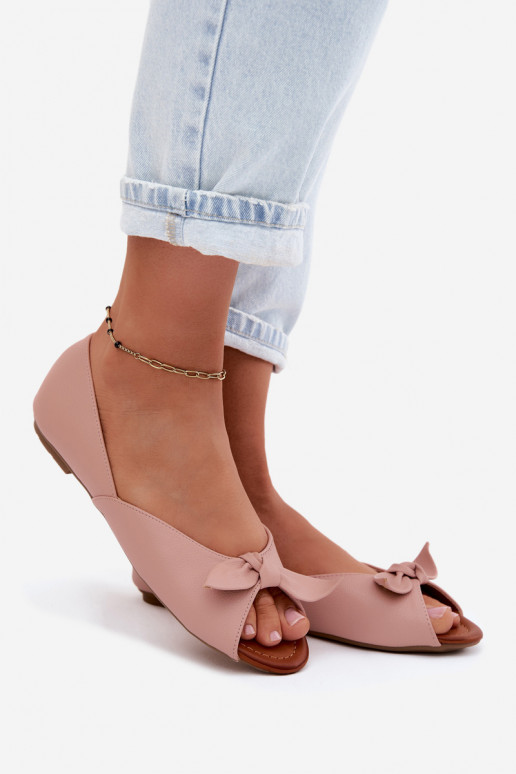 Ballerine FemminileOdkrytymi Palcami isoscele Vinceza 22-17201 colore rosa