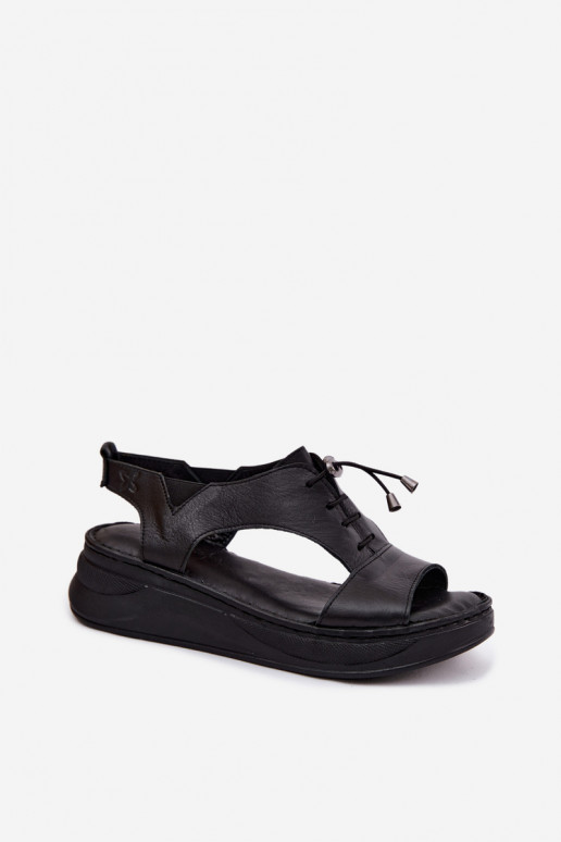 Sandali da donna Femminile con una piattaforma Deveciejka I7646-01 colore nero