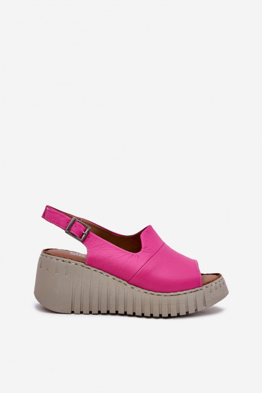 Sandali da donnaAbilitatoturalnej Skóry con una piattaforma Artiker 54C0789 colore rosa