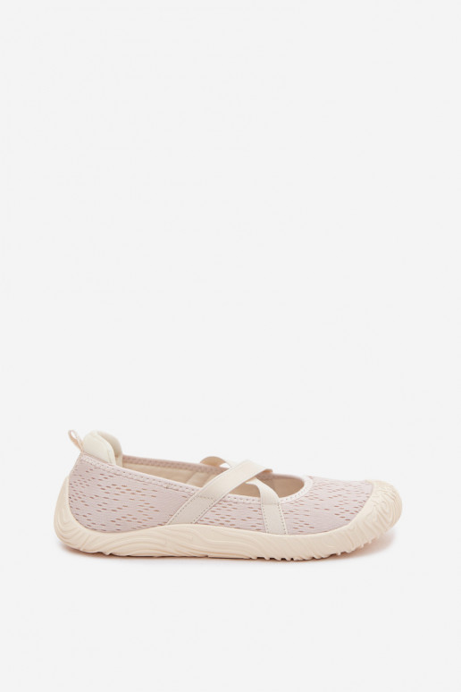 Stile sportivo BallerineElastycznymi Paskami Artiker 58C1902 colore avorio