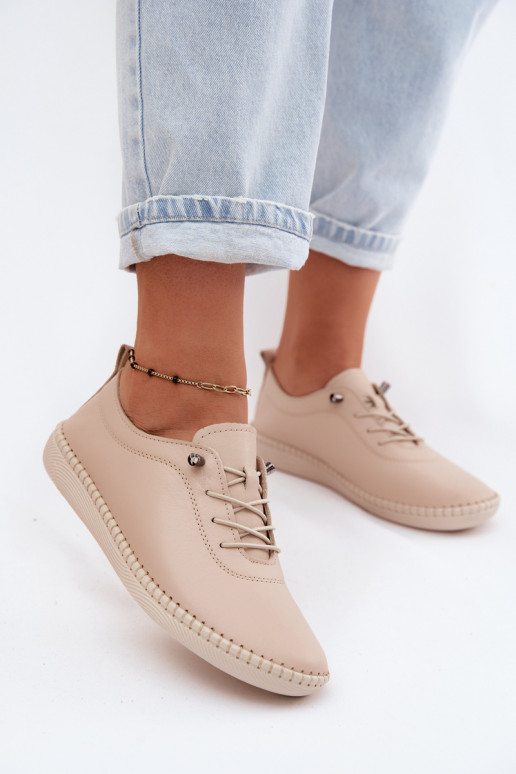 Pelle scarpe Femminile Artiker 58C3070 beige