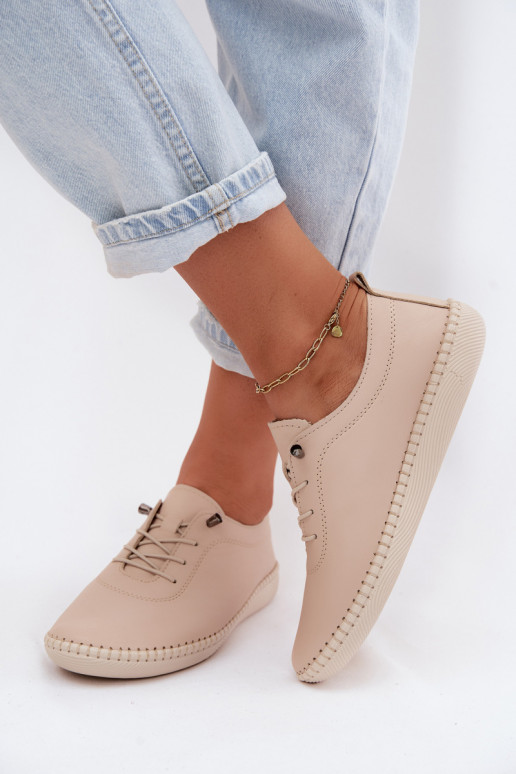 Pelle scarpe Femminile Artiker 58C3070 beige
