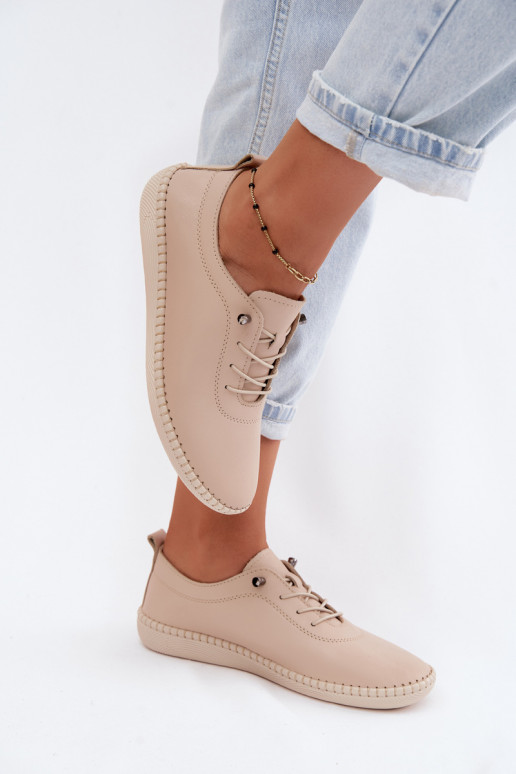Pelle scarpe Femminile Artiker 58C3070 beige