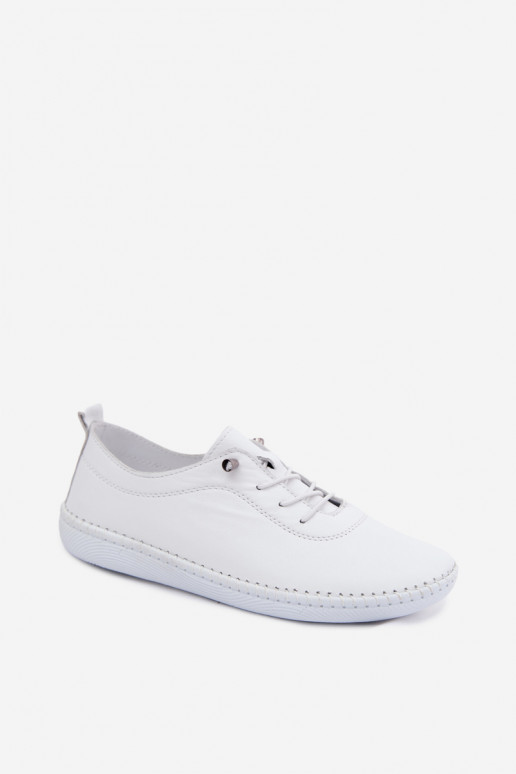 Scarpe da donna in pelle di colore bianco Artiker 58C3069