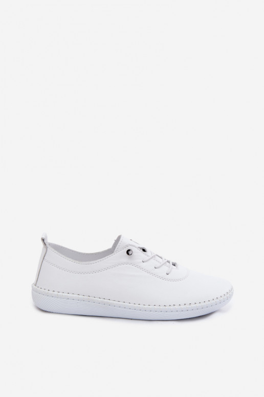 Scarpe da donna in pelle di colore bianco Artiker 58C3069