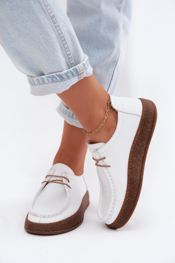 Scarpe da donna bianche in pelle naturale Artiker 58C2628