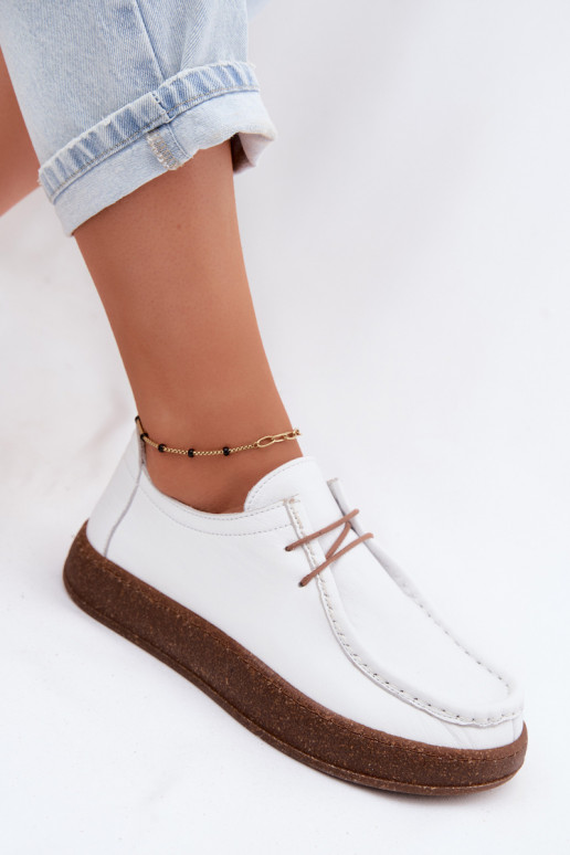 Scarpe da donna bianche in pelle naturale Artiker 58C2628