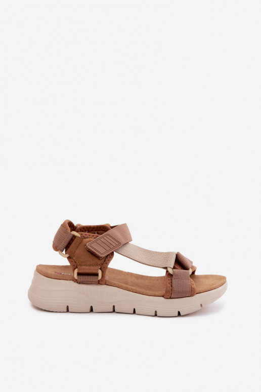 Sandali da donna marroni in stile sportivo Artiker 58C1231