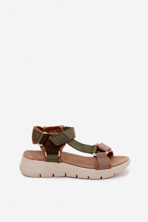 Sandali da donna verdi in stile sportivo Artiker 58C1232