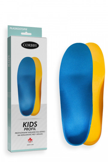 CORBBY KIDS PROFIL solette profilate per bambini con correzione del tallone e del ginocchio