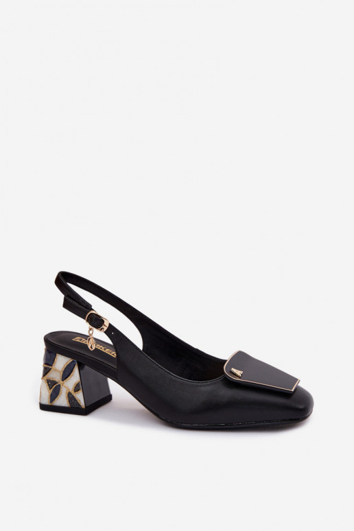 Pelle Scarpe con i tacchi con ornamenti Artiker 58C0674 colore nero