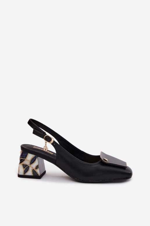 Pelle Scarpe con i tacchi con ornamenti Artiker 58C0674 colore nero