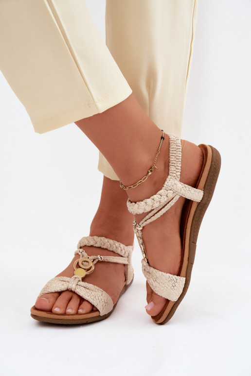 Sandali bassi da donna Artiker 58C0628 colore dorato