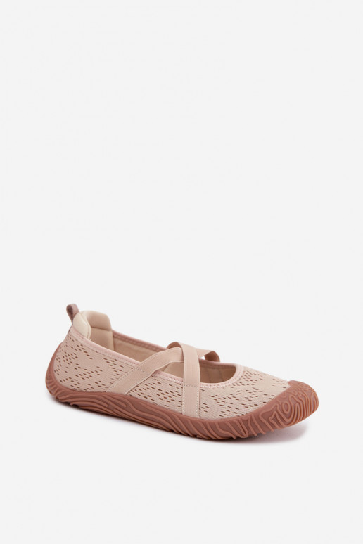 Stile sportivo BallerineElastycznymi Paskami Artiker 58C1903 beige