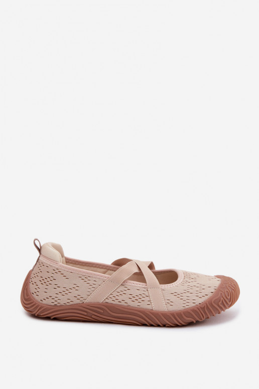 Stile sportivo BallerineElastycznymi Paskami Artiker 58C1903 beige
