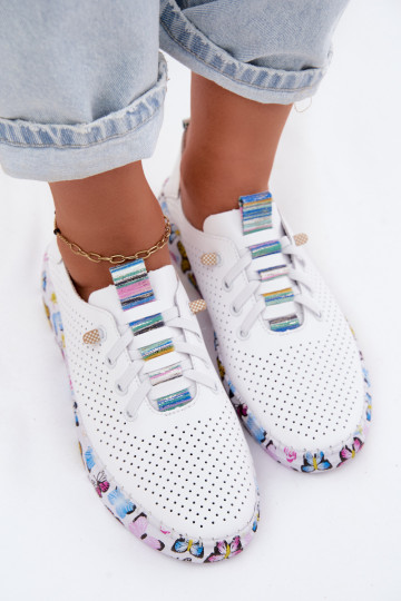 Pelle scarpe Femminile Abilitato Elegantellatoj Platformie Artiker 58C0440 Colore bianco