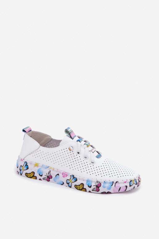 Pelle scarpe Femminile Abilitato Elegantellatoj Platformie Artiker 58C0440 Colore bianco