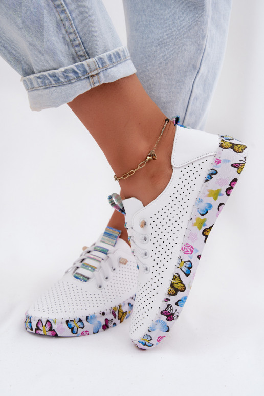 Pelle scarpe Femminile Abilitato Elegantellatoj Platformie Artiker 58C0440 Colore bianco