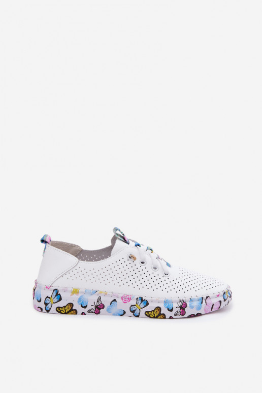 Pelle scarpe Femminile Abilitato Elegantellatoj Platformie Artiker 58C0440 Colore bianco