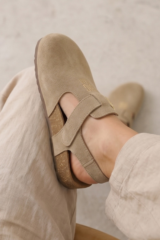 Sandali da donnaAbilitatoturalnego dalla pelle scamosciatau Big Star TT274542 beige