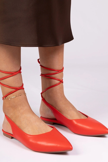 Mule rosse in ecopelle Terry 2