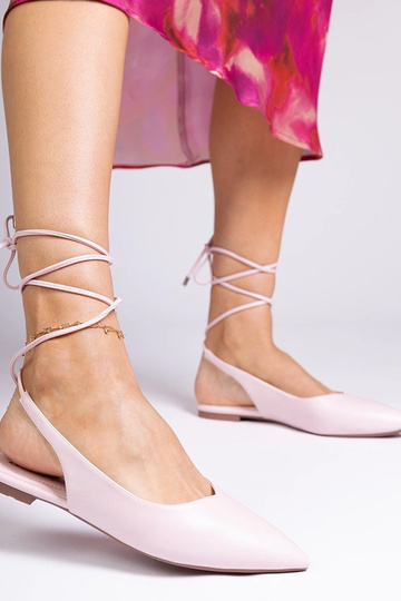 Mule rosa in ecopelle Terry