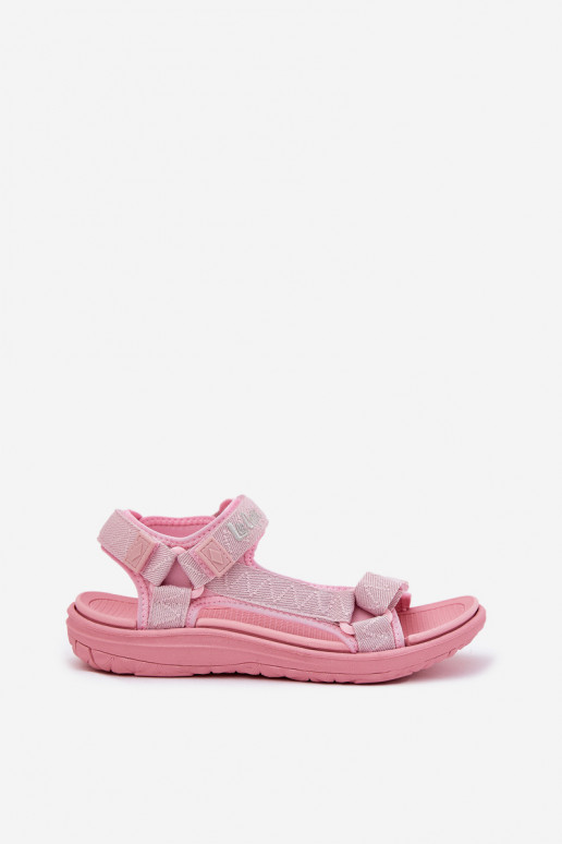 Sandali rosa da donna con chiusure adesive Lee Cooper LCIN-25-34-3561L