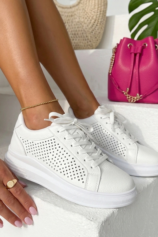 Sneakers bianchi perforati Sophia