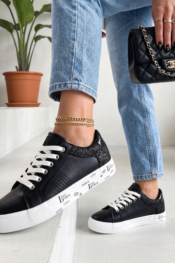 Sneakers neri con inserti decorativi Layla 2