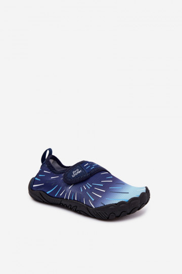Scarpe per bambini blu scuro con chiusure adesive PROINATER PRO-26-48-102K