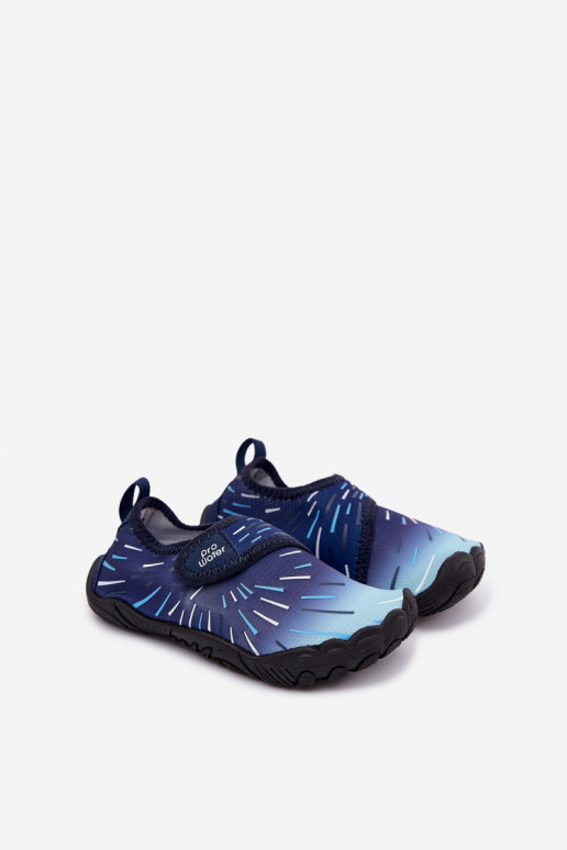 Scarpe per bambini blu scuro con chiusure adesive PROINATER PRO-26-48-102K