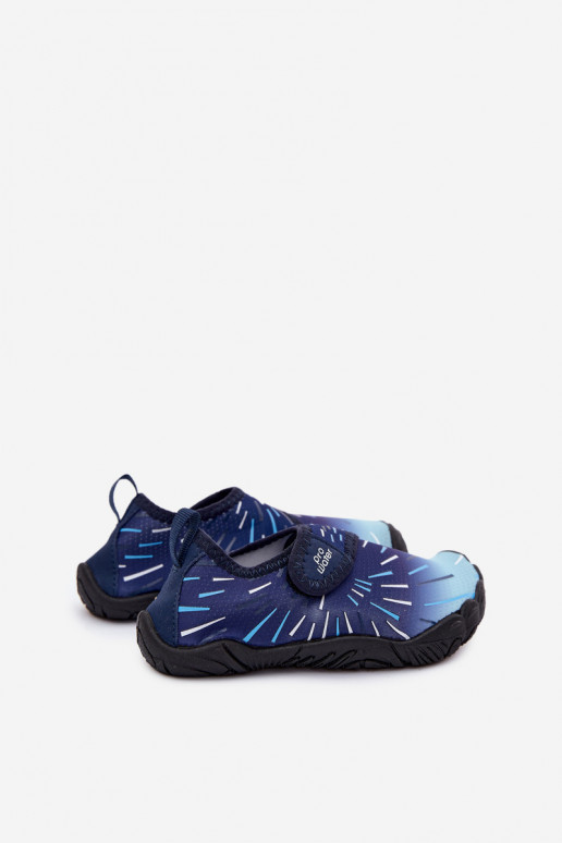 Scarpe per bambini blu scuro con chiusure adesive PROINATER PRO-26-48-102K