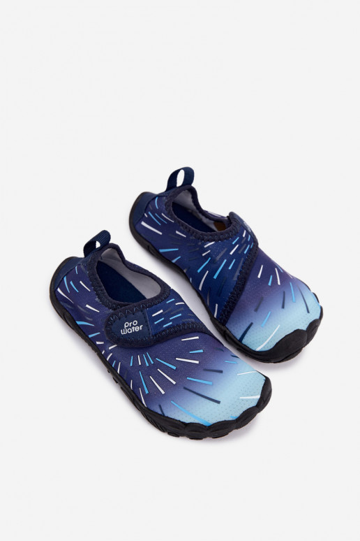 Scarpe per bambini blu scuro con chiusure adesive PROINATER PRO-26-48-102K