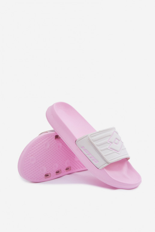Pantofole rosa-bianche da donna LOTTO FLYDE 2400941U-4110