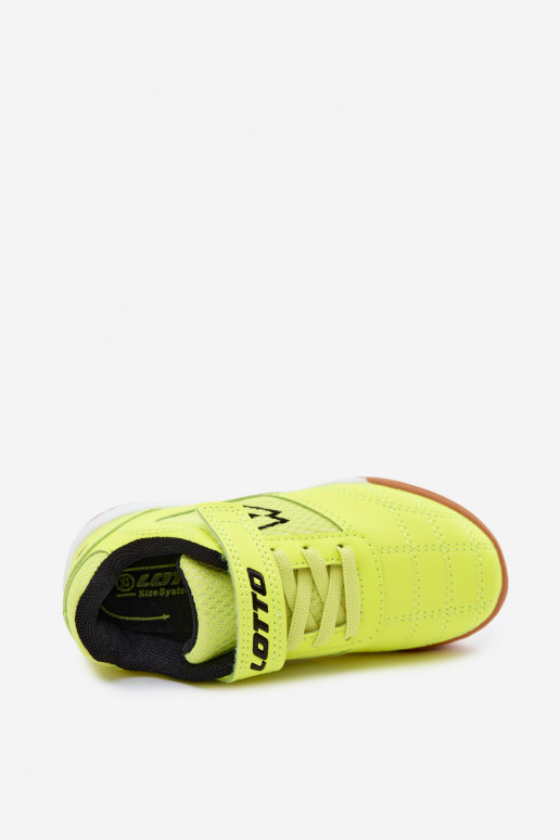 Scarpe sportive per bambini giallo neon LOTTO INHIZZER 2600120K