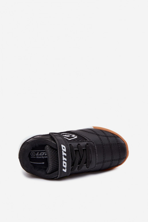 Scarpe sportive per bambini nere LOTTO INHIZZER 2600120K