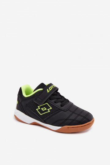 Scarpe sportive per bambini nere con chiusure adesive LOTTO INHIZZER 2600120K