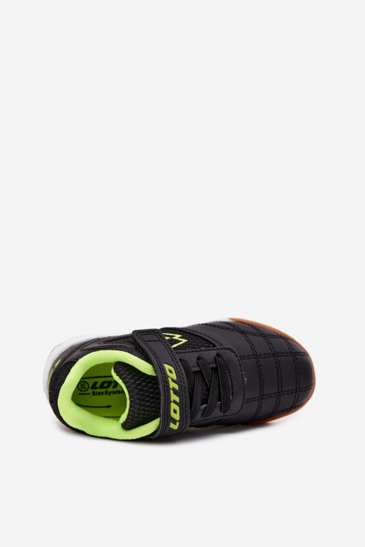 Scarpe sportive per bambini nere con chiusure adesive LOTTO INHIZZER 2600120K