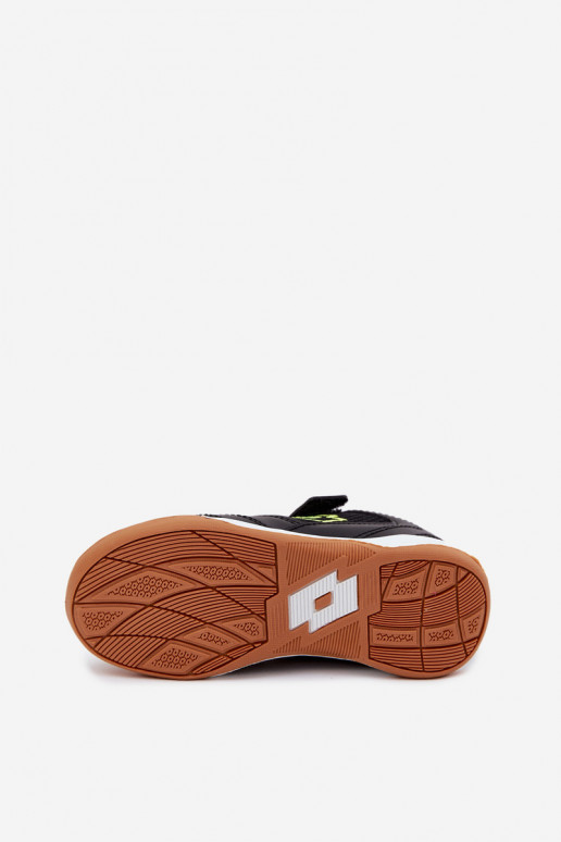 Scarpe sportive per bambini nere con chiusure adesive LOTTO INHIZZER 2600120K